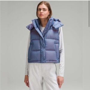 Lululemon wunder puffer cropped vest